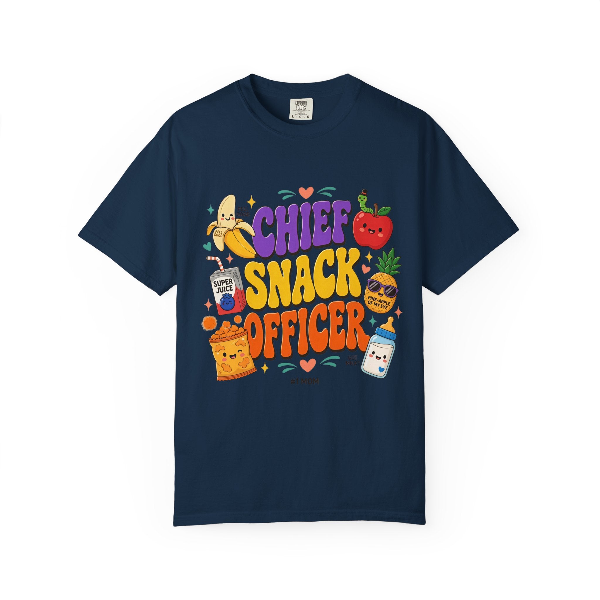 Chief Snack Officer T-Shirt — Cute Foodie Graphic Tee for Kids & Parents