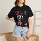Beauty Is Terror T-Shirt — Grim Reaper Vanity Graphic Tee