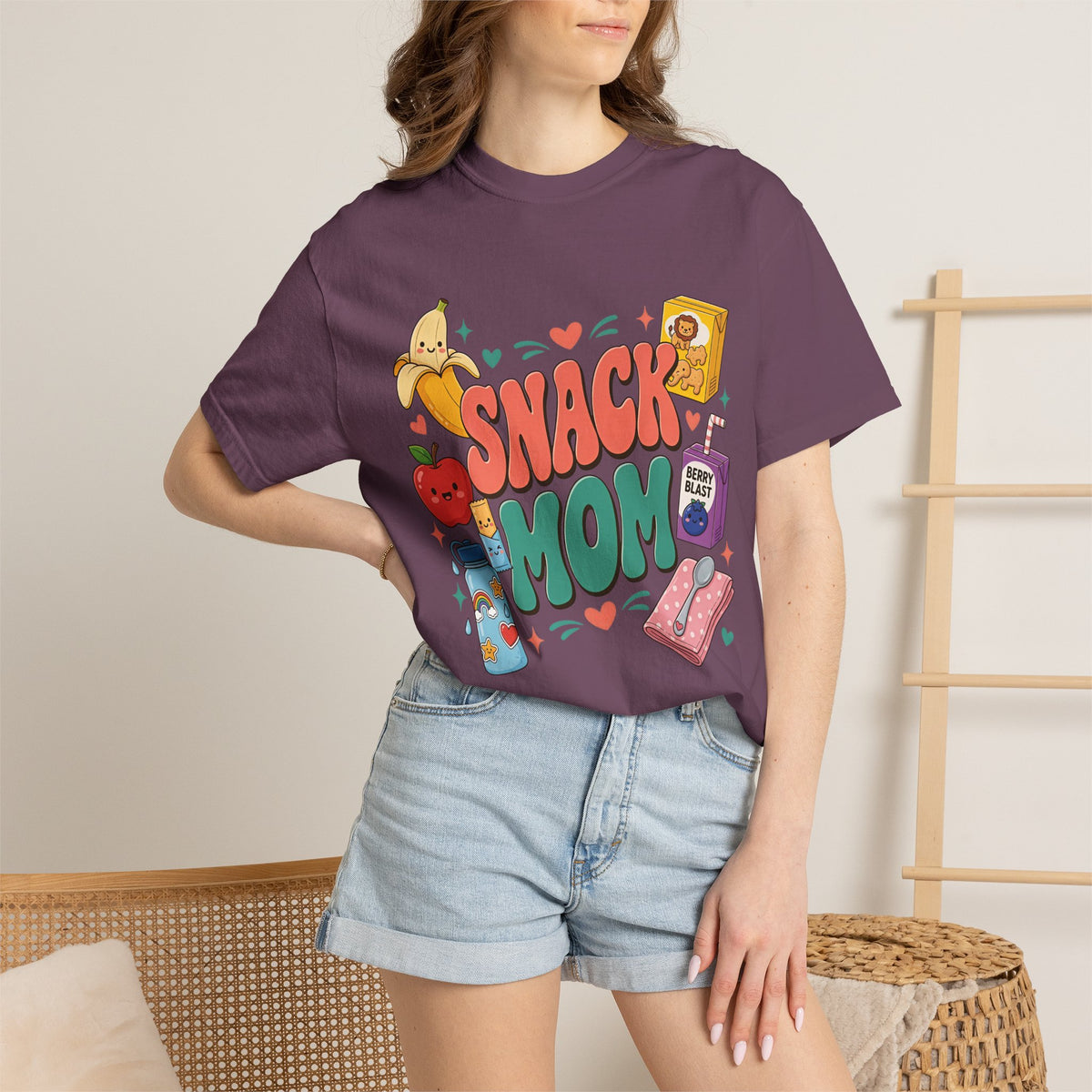 Snack Mom T-Shirt — Cute Kawaii Snacks Graphic Tee for Moms