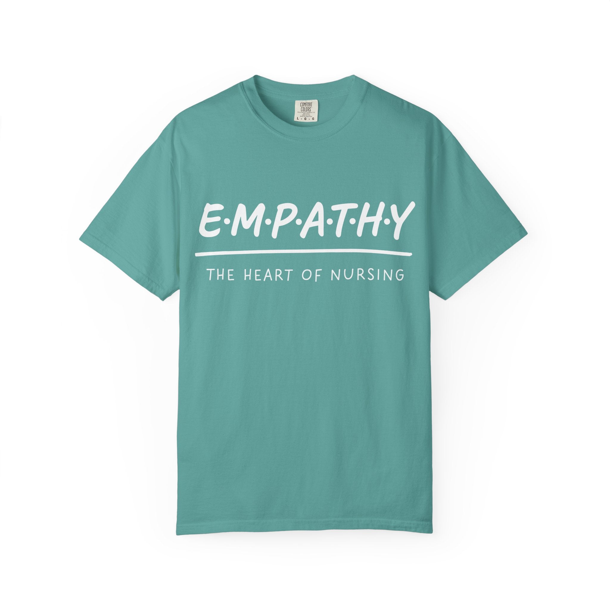 Empathy Graphic T-Shirt — Soft Neutral Garment-Dyed Tee with 'EMPATHY' Print