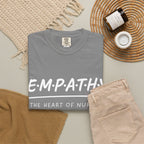 Empathy Graphic T-Shirt — Soft Neutral Garment-Dyed Tee with 'EMPATHY' Print