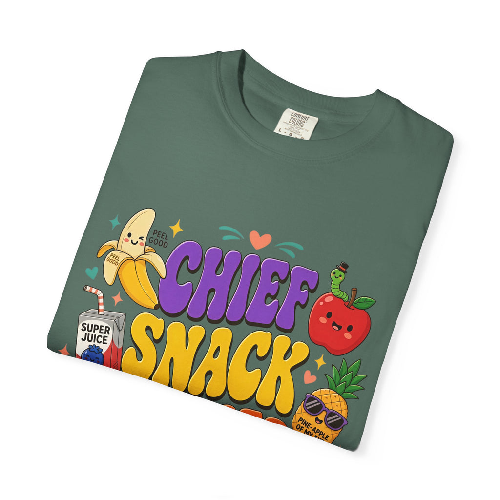 Chief Snack Officer T-Shirt — Cute Foodie Graphic Tee for Kids & Parents