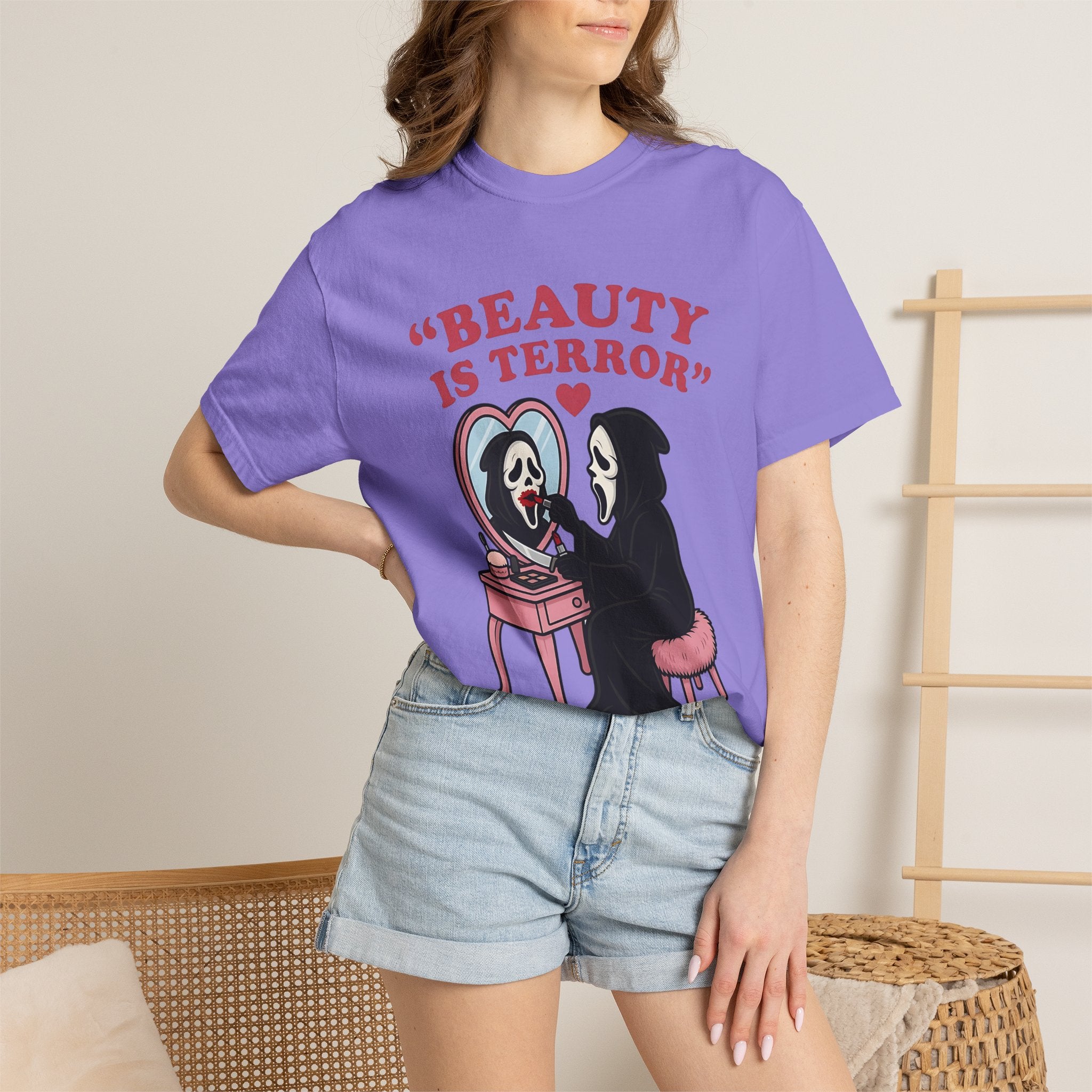 Beauty Is Terror T-Shirt — Grim Reaper Vanity Graphic Tee