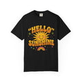Hello Sunshine T-Shirt — Retro Smiley Sun Graphic Tee