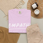 Empathy Graphic T-Shirt — Soft Neutral Garment-Dyed Tee with 'EMPATHY' Print