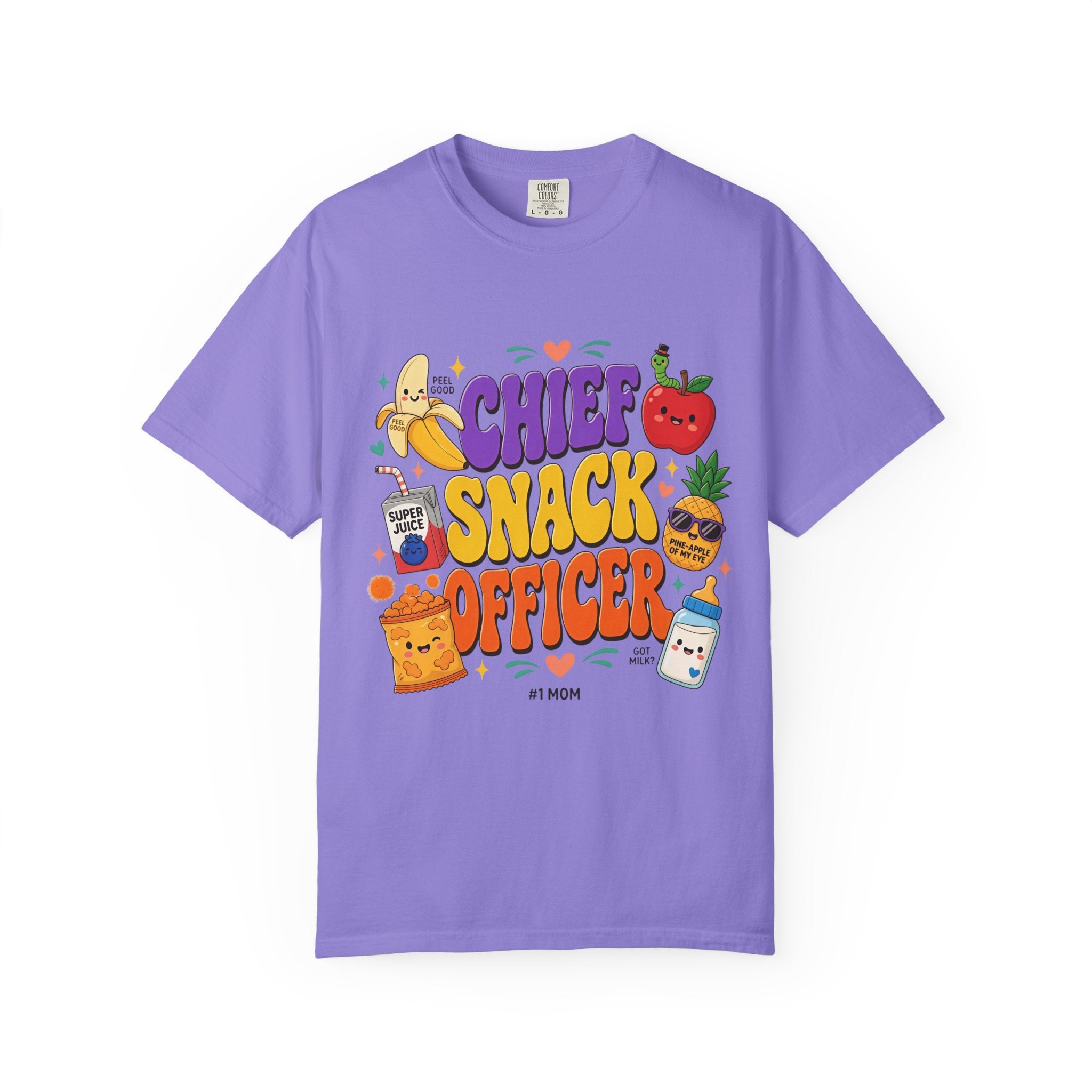 Chief Snack Officer T-Shirt — Cute Foodie Graphic Tee for Kids & Parents