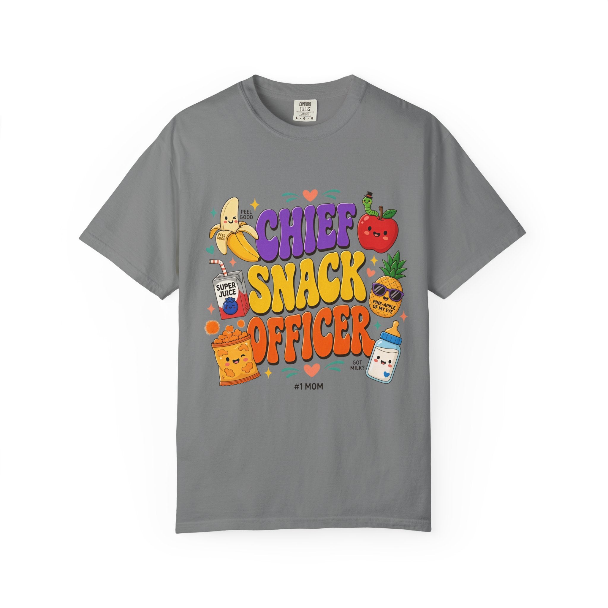 Chief Snack Officer T-Shirt — Cute Foodie Graphic Tee for Kids & Parents