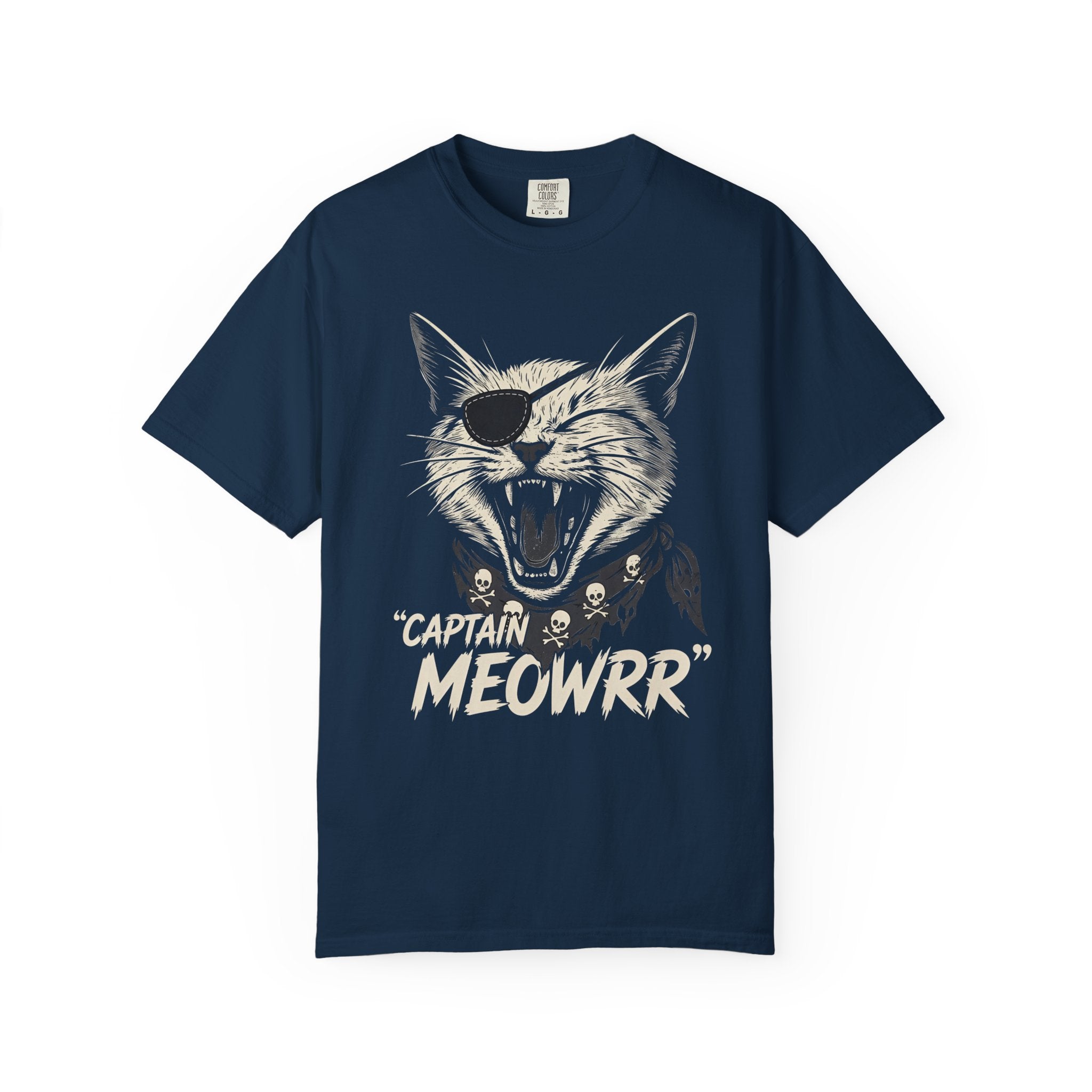 Captain Meowrr Pirate Cat T-Shirt