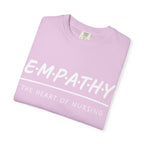 Empathy Graphic T-Shirt — Soft Neutral Garment-Dyed Tee with 'EMPATHY' Print