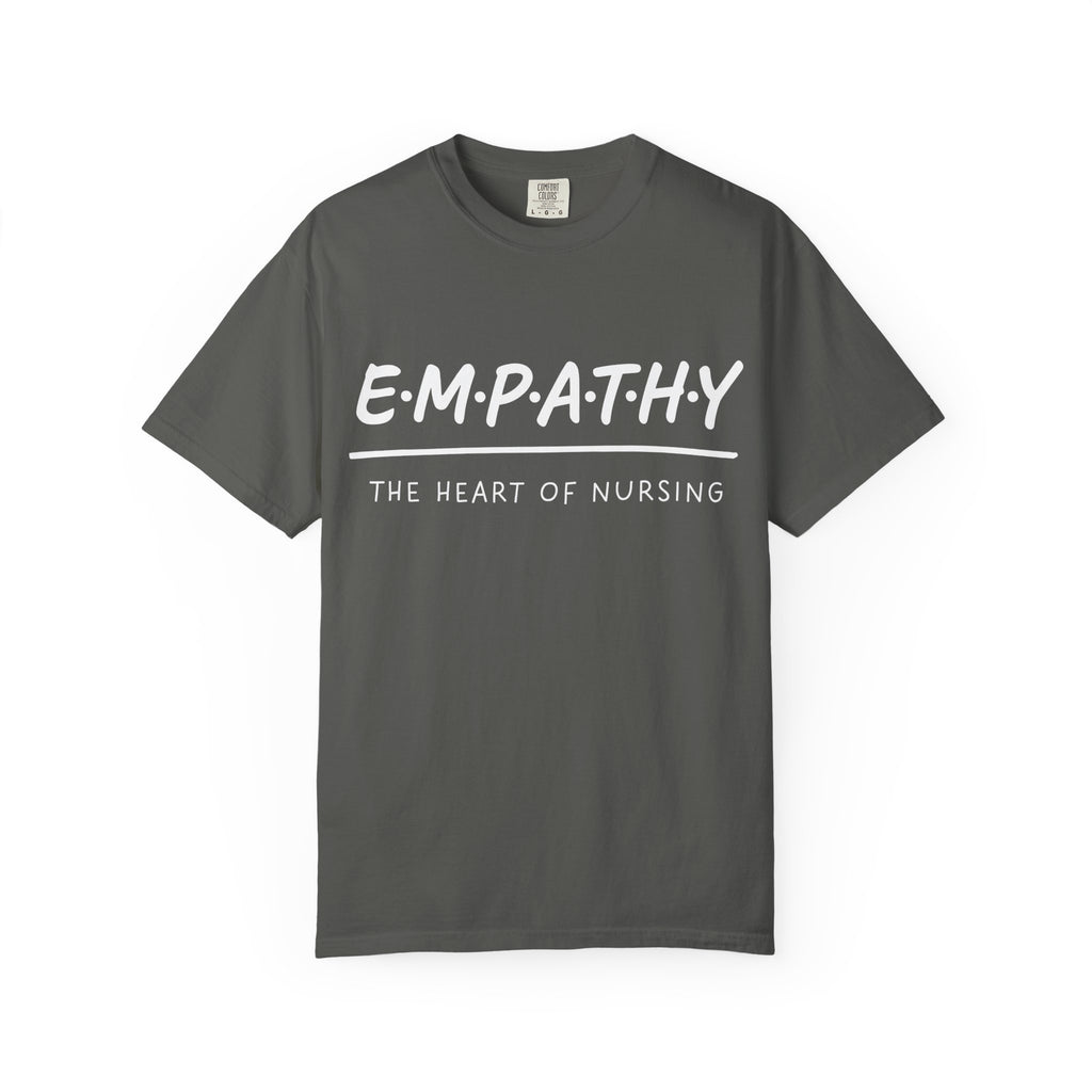 Empathy Graphic T-Shirt — Soft Neutral Garment-Dyed Tee with 'EMPATHY' Print