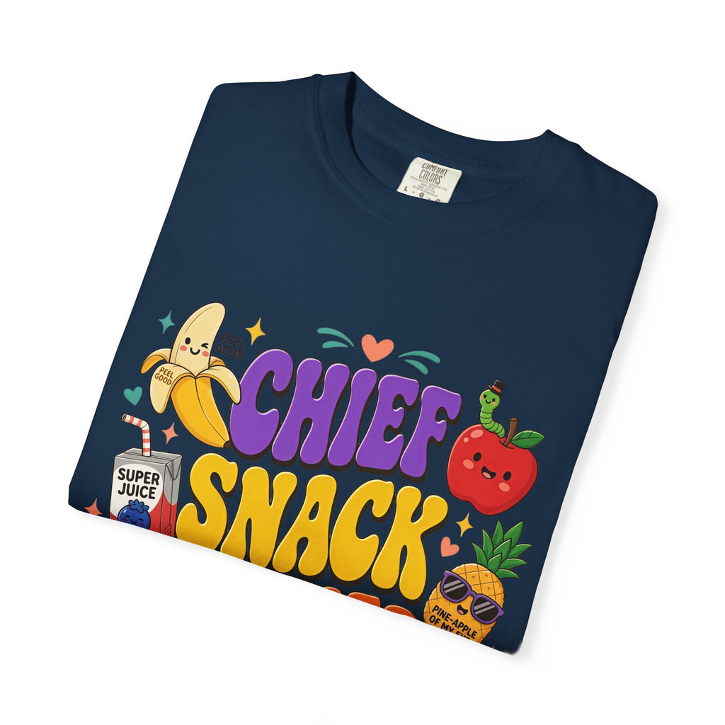 Chief Snack Officer T-Shirt — Cute Foodie Graphic Tee for Kids & Parents