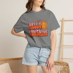 Hello Sunshine T-Shirt — Retro Smiley Sun Graphic Tee