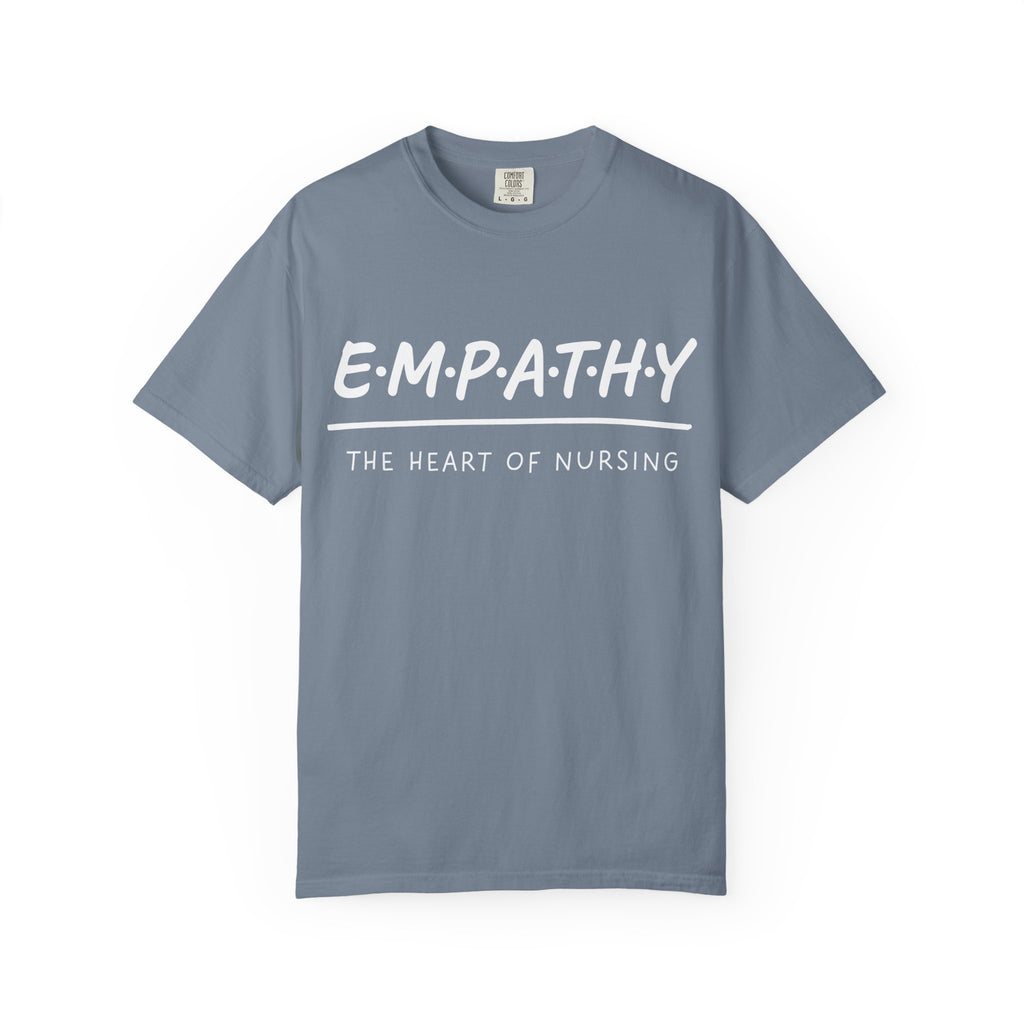 Empathy Graphic T-Shirt — Soft Neutral Garment-Dyed Tee with 'EMPATHY' Print