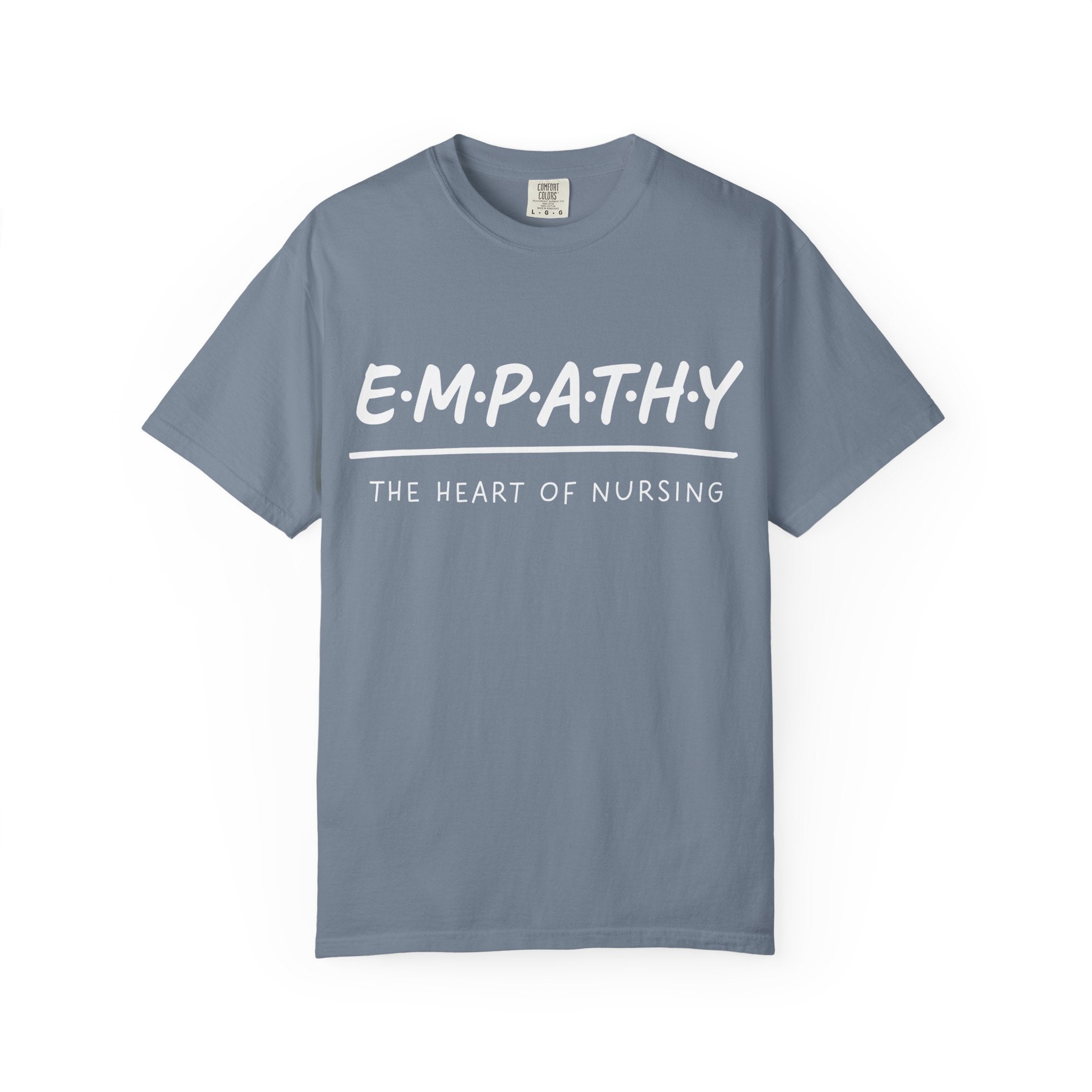 Empathy Graphic T-Shirt — Soft Neutral Garment-Dyed Tee with 'EMPATHY' Print