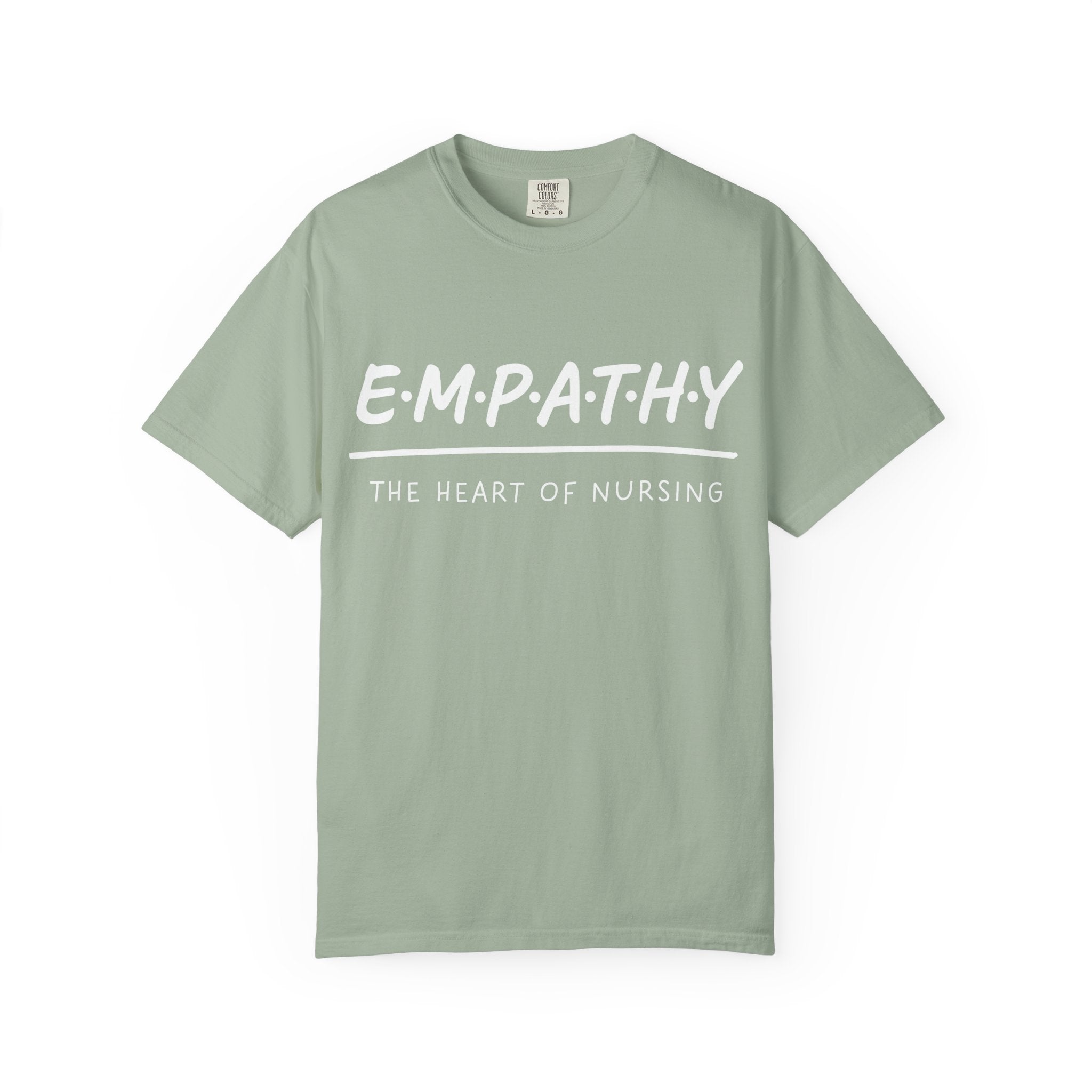 Empathy Graphic T-Shirt — Soft Neutral Garment-Dyed Tee with 'EMPATHY' Print