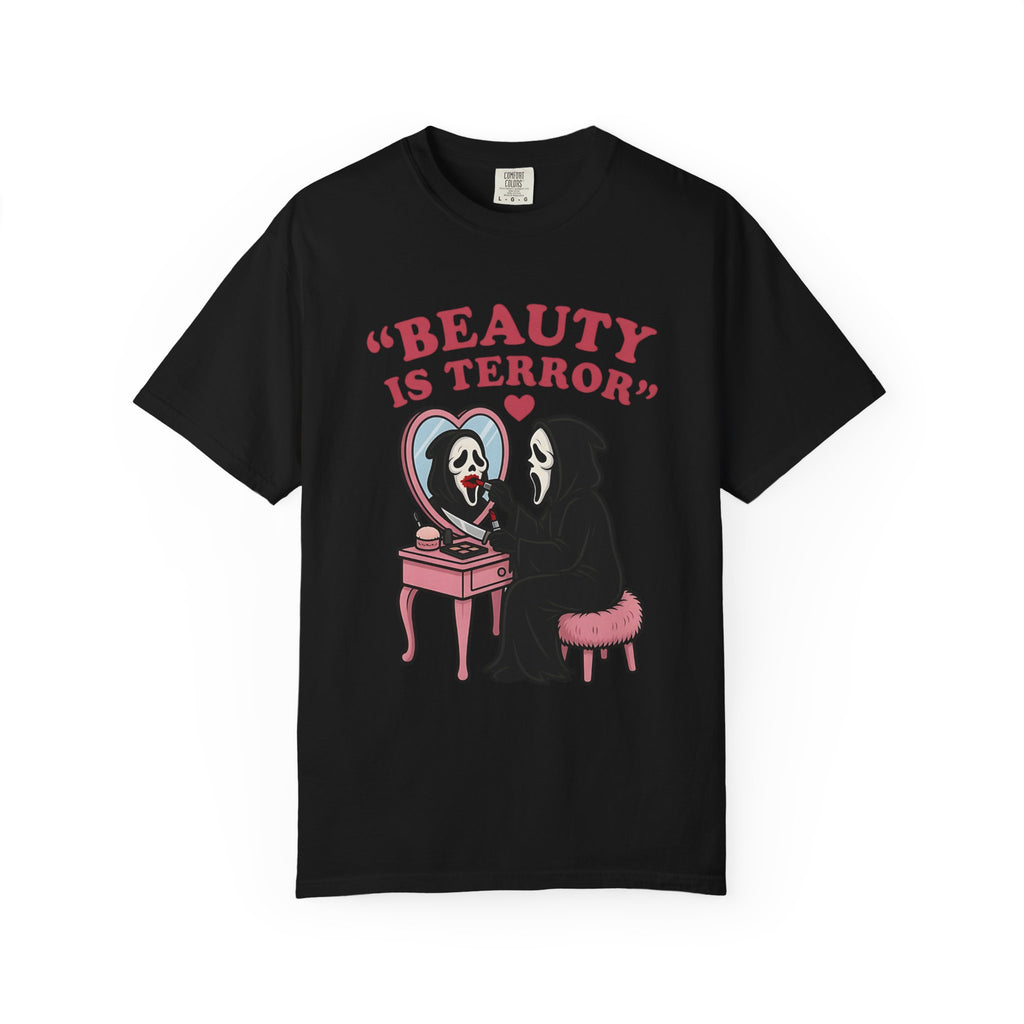 Beauty Is Terror T-Shirt — Grim Reaper Vanity Graphic Tee