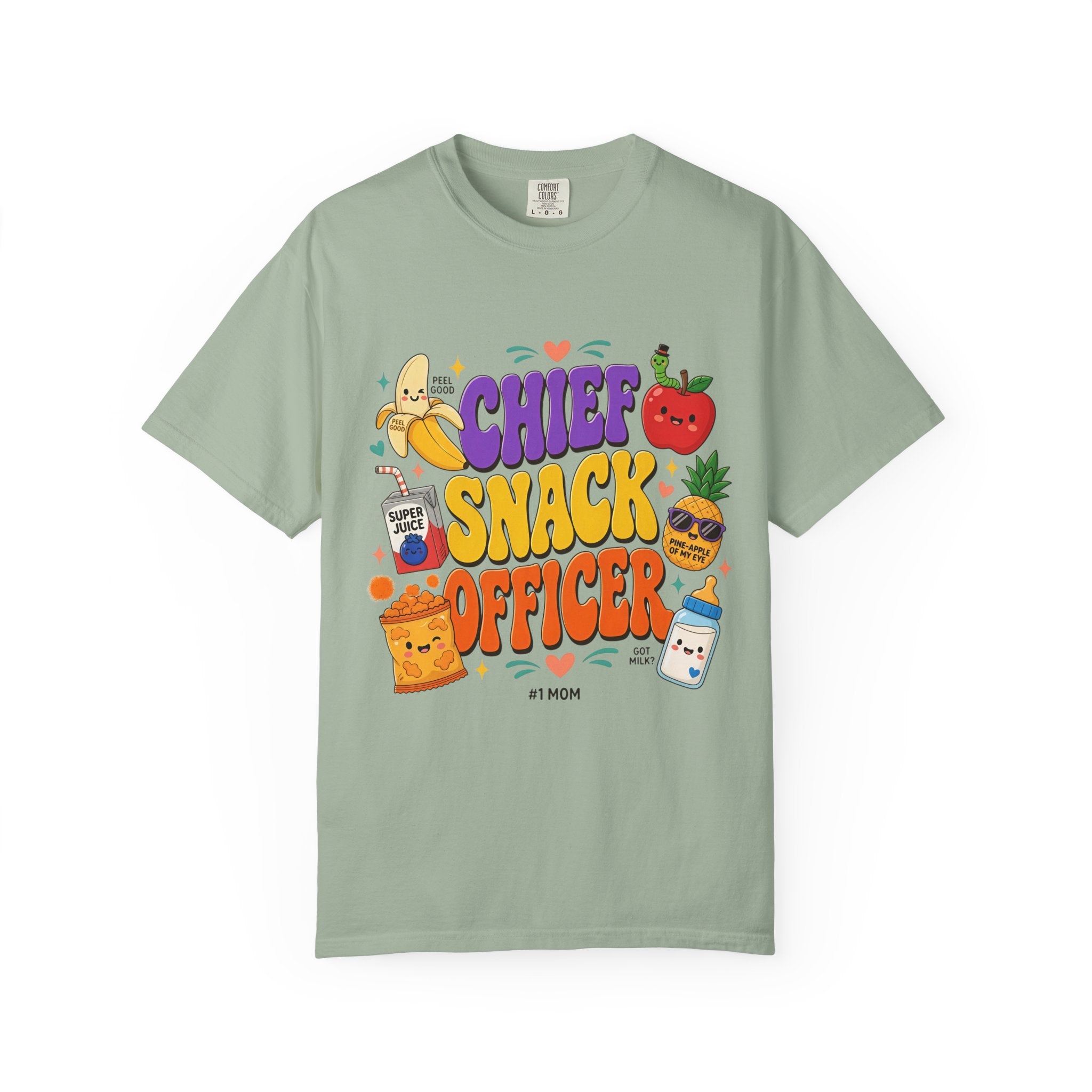 Chief Snack Officer T-Shirt — Cute Foodie Graphic Tee for Kids & Parents