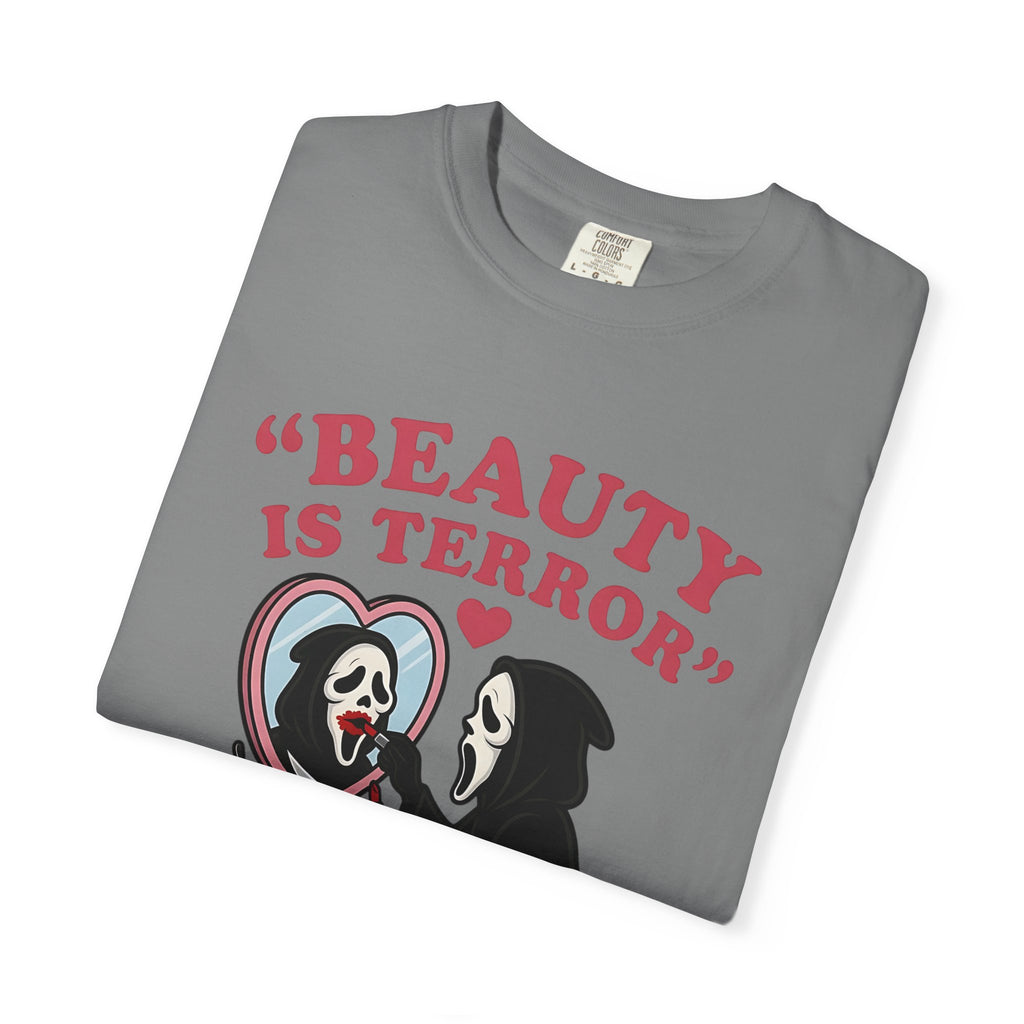 Beauty Is Terror T-Shirt — Grim Reaper Vanity Graphic Tee