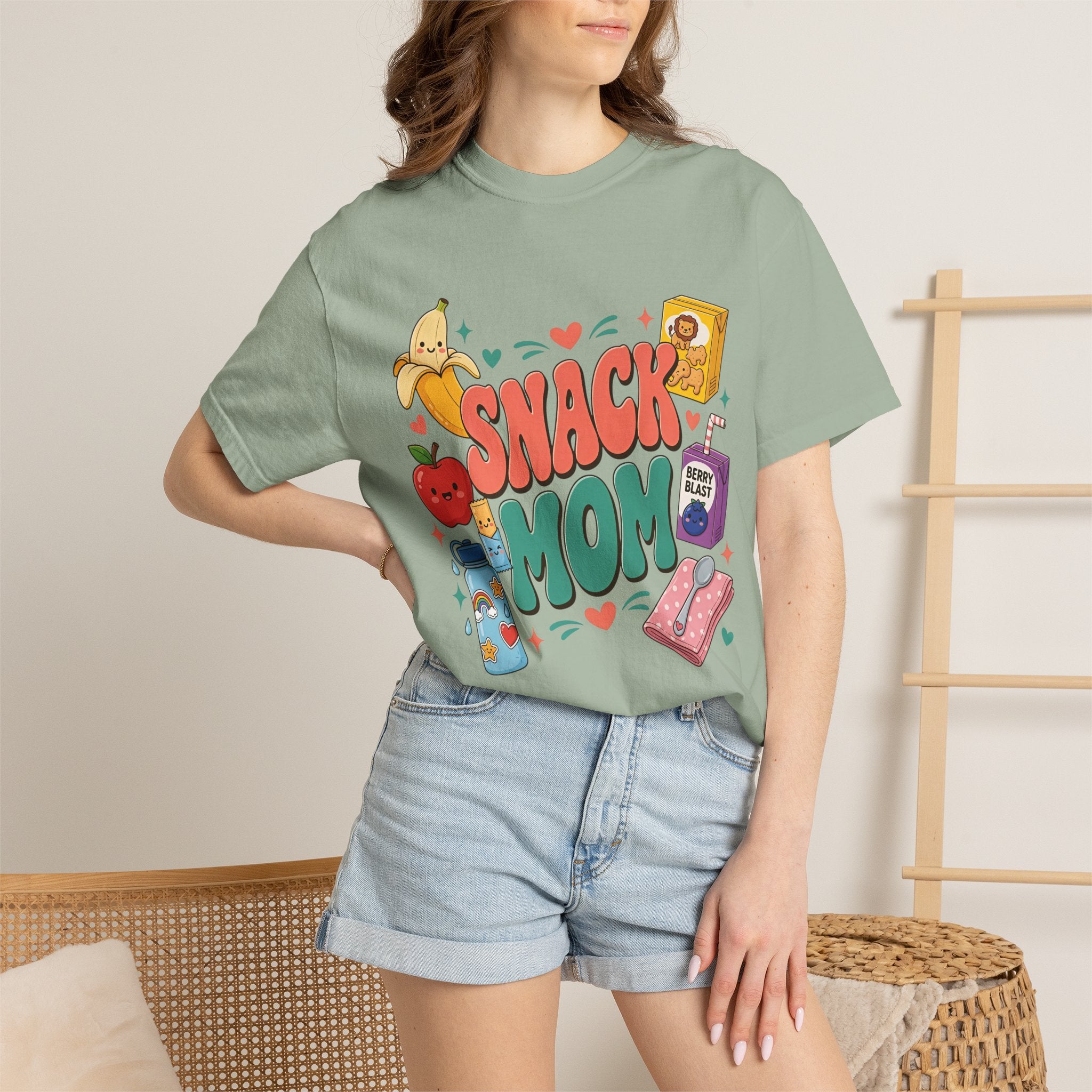 Snack Mom T-Shirt — Cute Kawaii Snacks Graphic Tee for Moms