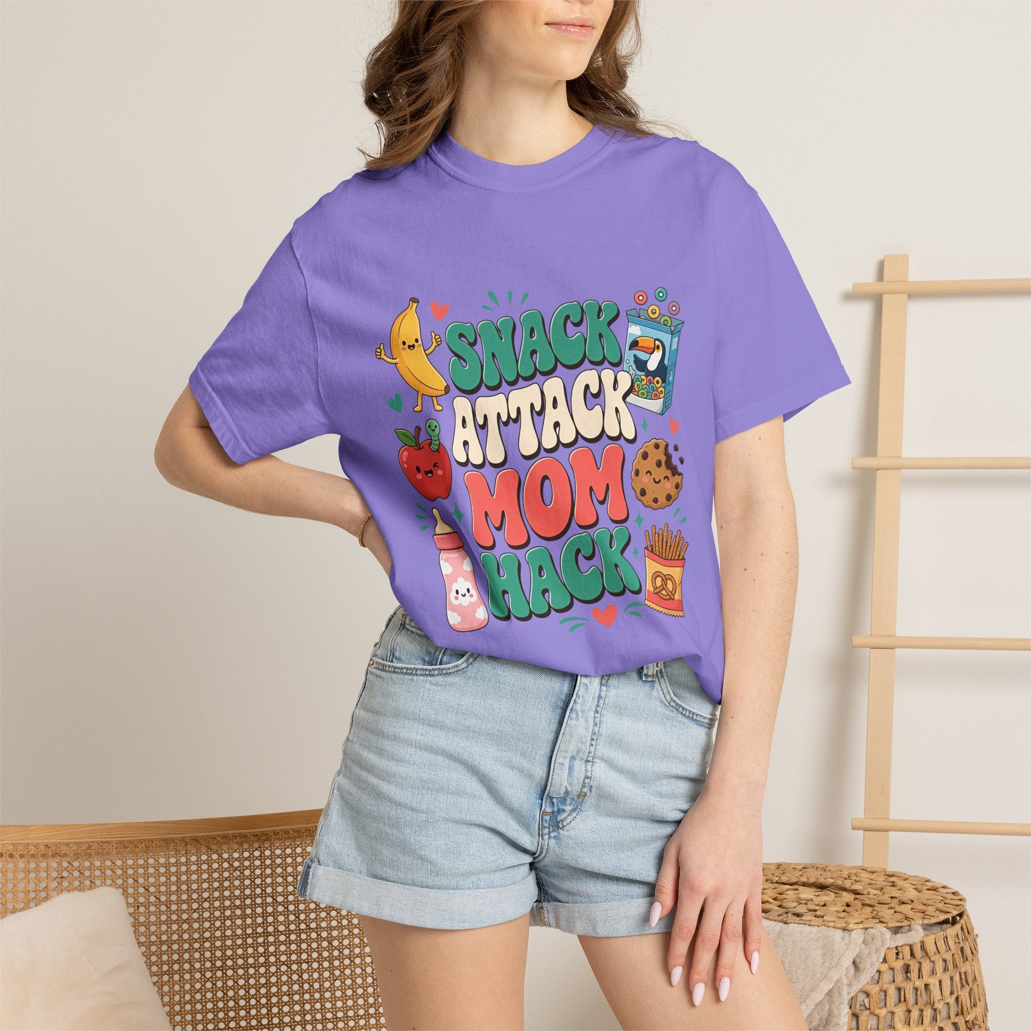 Snack Attack Mom Hack T-Shirt