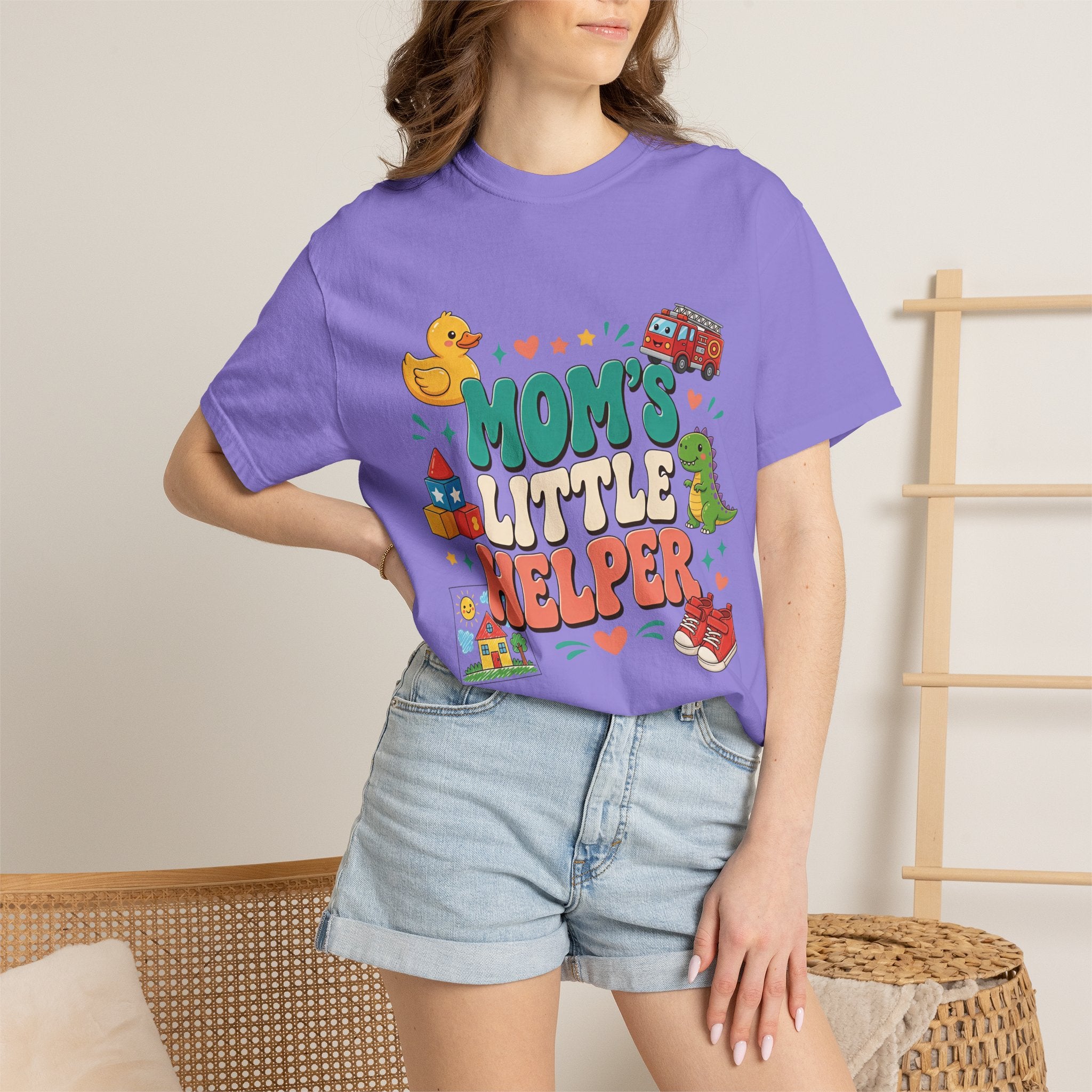 Mom's Little Helper Kids T‑Shirt — Cute Playtime Graphic Tee