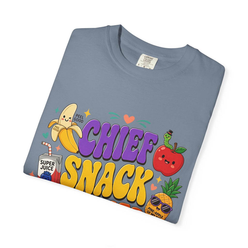 Chief Snack Officer T-Shirt — Cute Foodie Graphic Tee for Kids & Parents