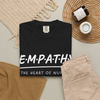 Empathy Graphic T-Shirt — Soft Neutral Garment-Dyed Tee with 'EMPATHY' Print