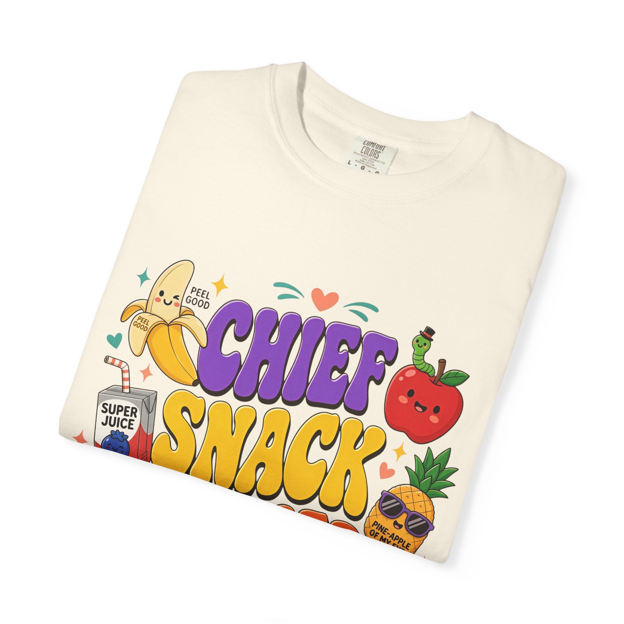 Chief Snack Officer T-Shirt — Cute Foodie Graphic Tee for Kids & Parents