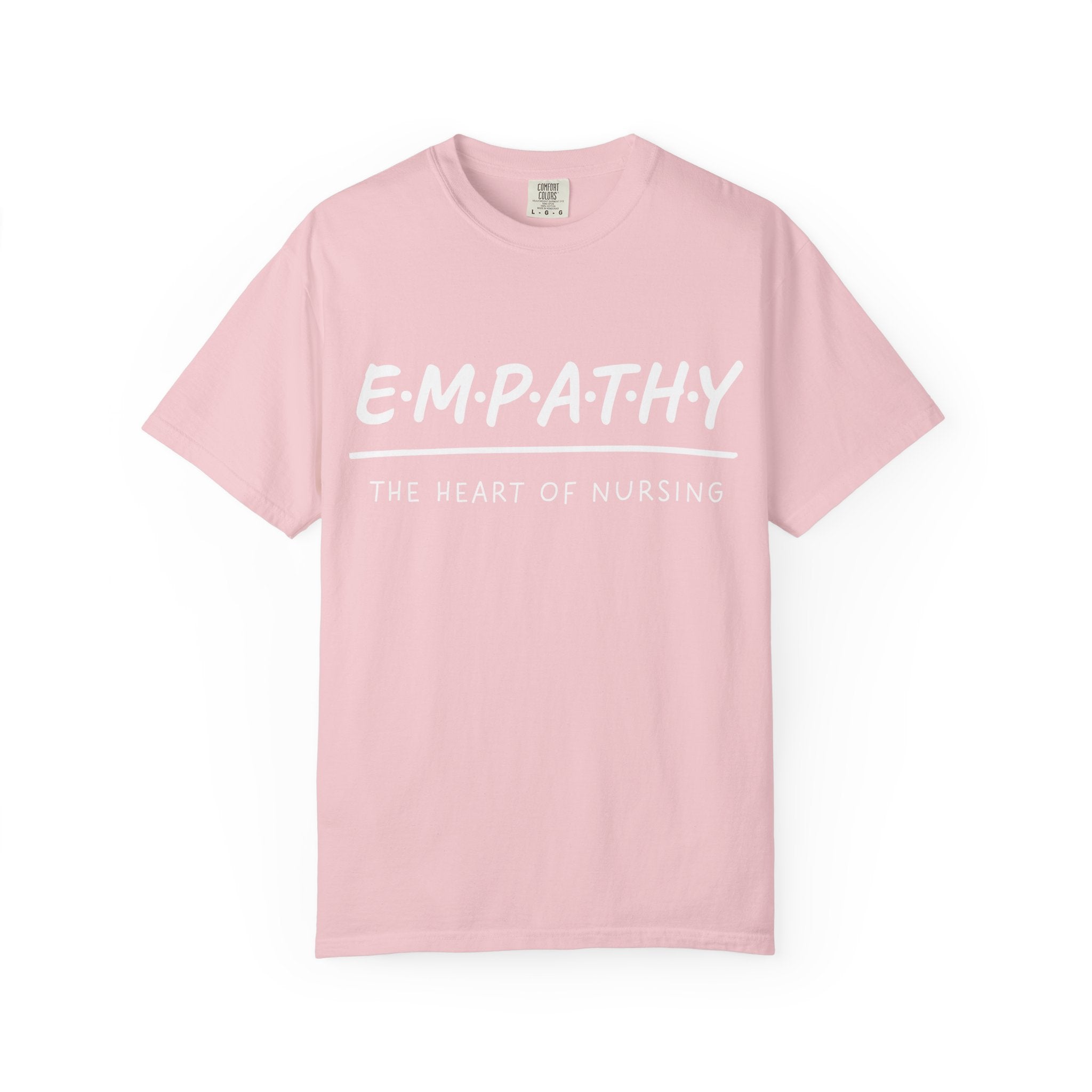 Empathy Graphic T-Shirt — Soft Neutral Garment-Dyed Tee with 'EMPATHY' Print