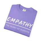 Empathy Graphic T-Shirt — Soft Neutral Garment-Dyed Tee with 'EMPATHY' Print