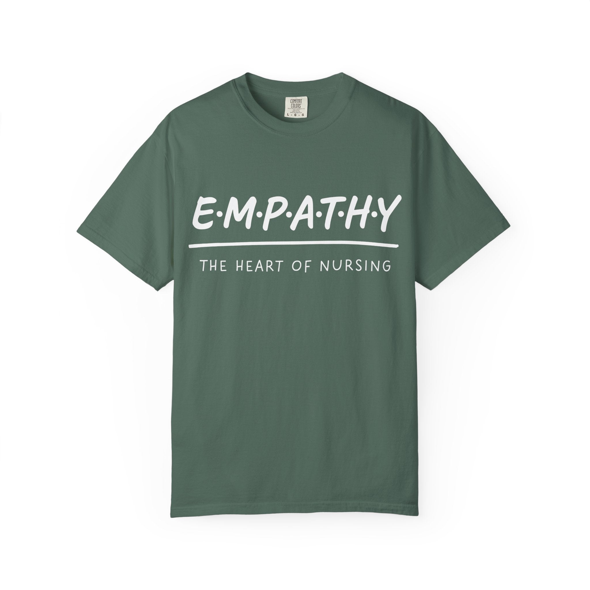 Empathy Graphic T-Shirt — Soft Neutral Garment-Dyed Tee with 'EMPATHY' Print