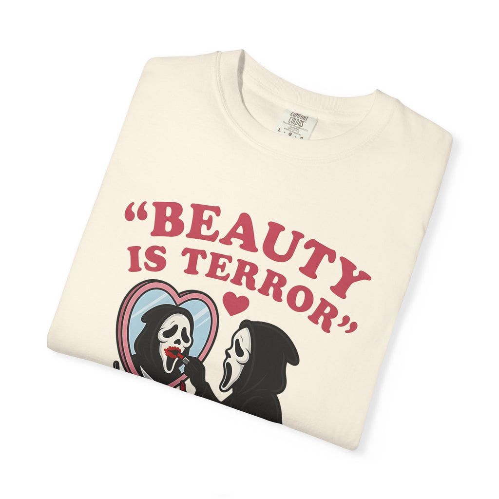 Beauty Is Terror T-Shirt — Grim Reaper Vanity Graphic Tee