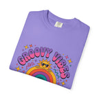 Groovy Vibes Retro Sun Rainbow T-Shirt