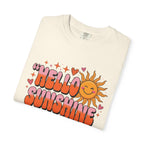 Hello Sunshine T-Shirt — Retro Smiley Sun Graphic Tee