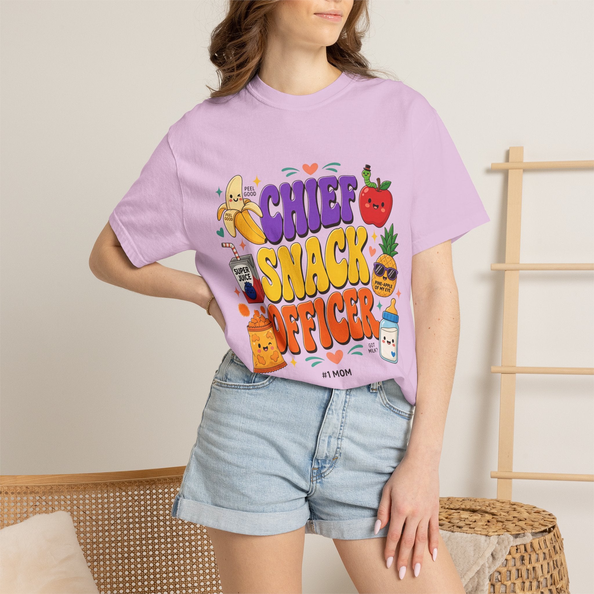 Chief Snack Officer T-Shirt — Cute Foodie Graphic Tee for Kids & Parents