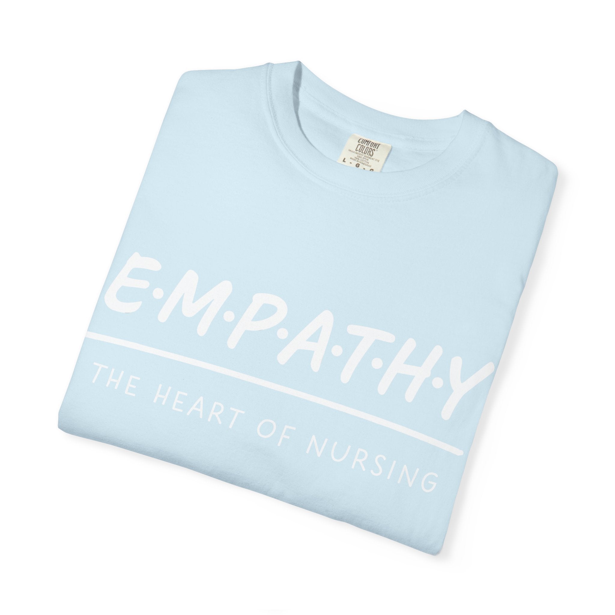Empathy Graphic T-Shirt — Soft Neutral Garment-Dyed Tee with 'EMPATHY' Print