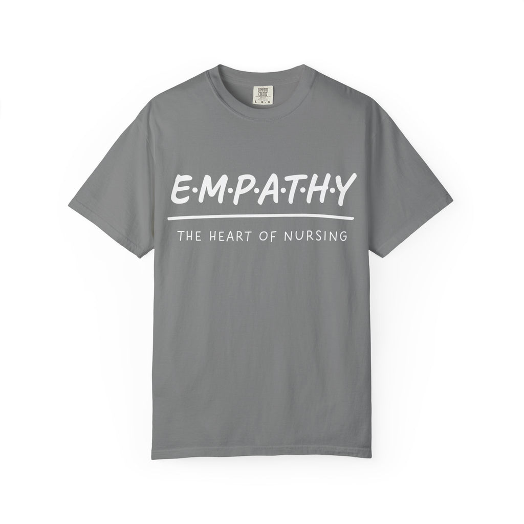 Empathy Graphic T-Shirt — Soft Neutral Garment-Dyed Tee with 'EMPATHY' Print