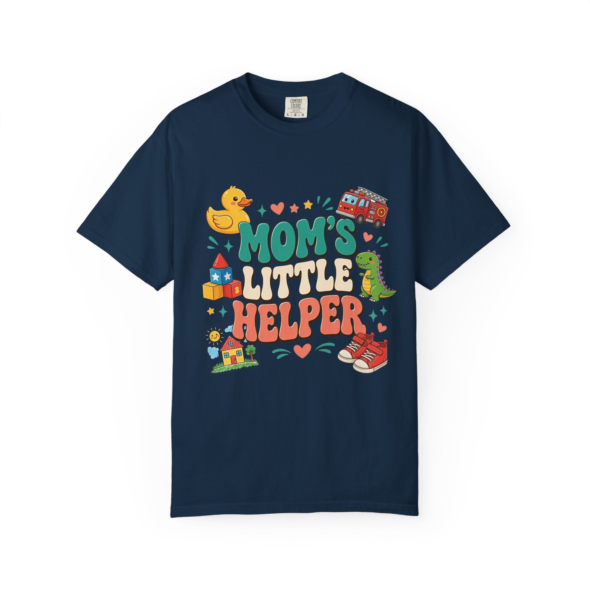 Mom's Little Helper Kids T‑Shirt — Cute Playtime Graphic Tee