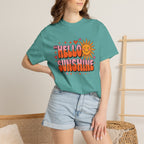 Hello Sunshine T-Shirt — Retro Smiley Sun Graphic Tee