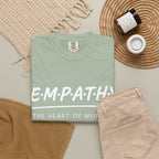 Empathy Graphic T-Shirt — Soft Neutral Garment-Dyed Tee with 'EMPATHY' Print