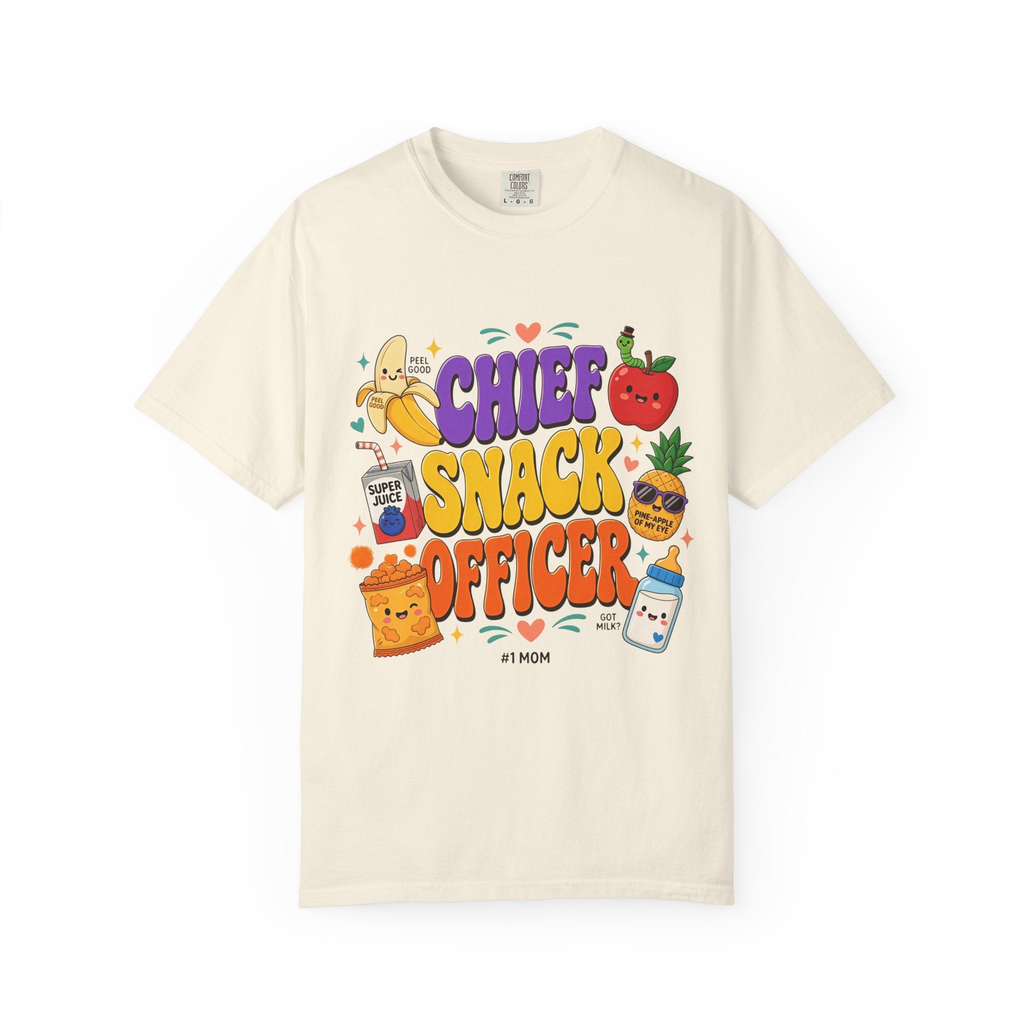 Chief Snack Officer T-Shirt — Cute Foodie Graphic Tee for Kids & Parents