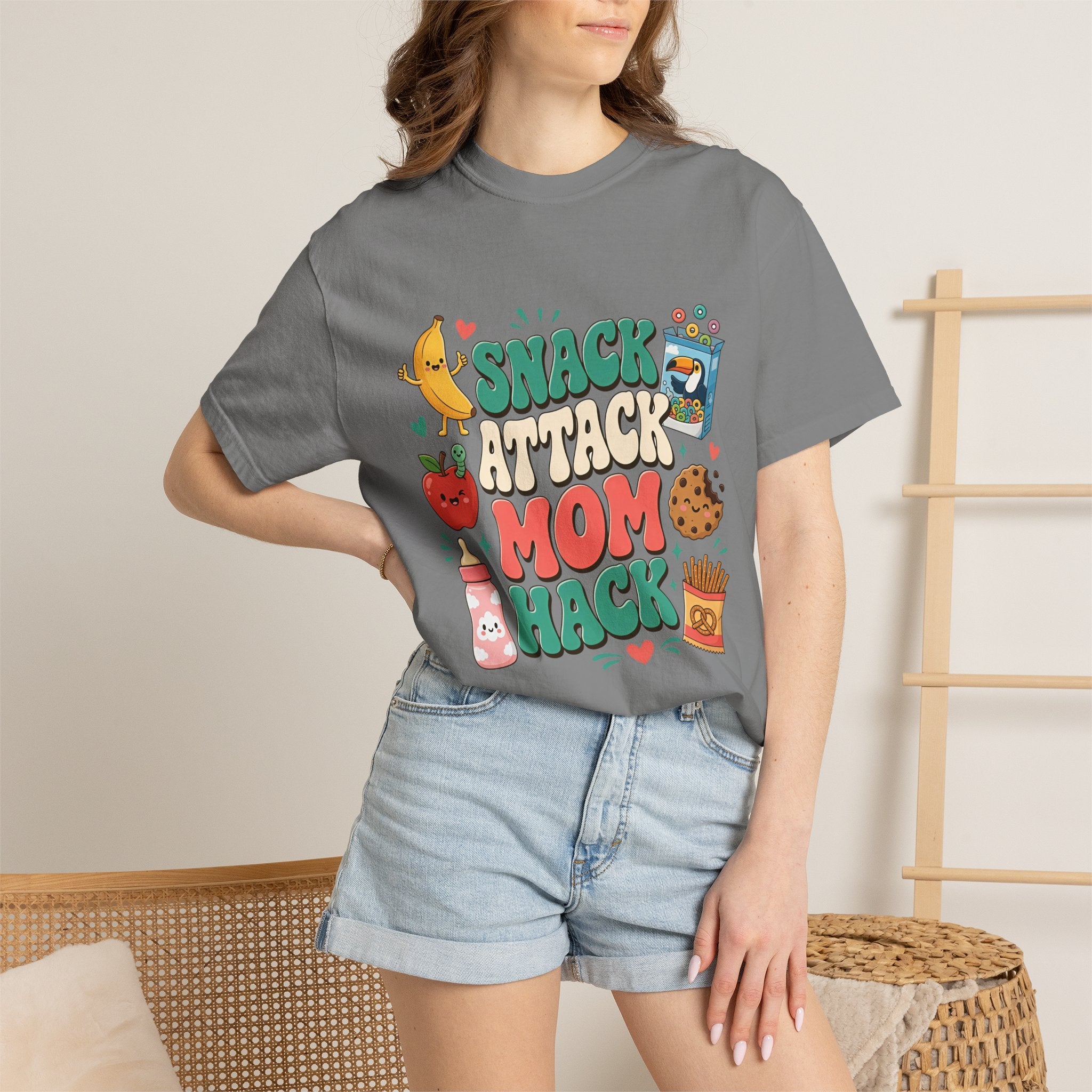 Snack Attack Mom Hack T-Shirt