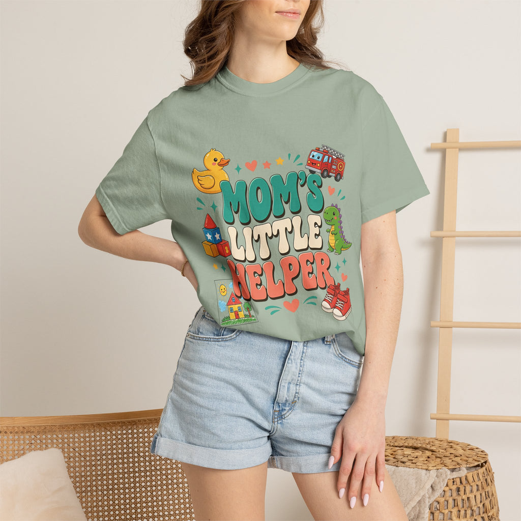 Mom's Little Helper Kids T‑Shirt — Cute Playtime Graphic Tee