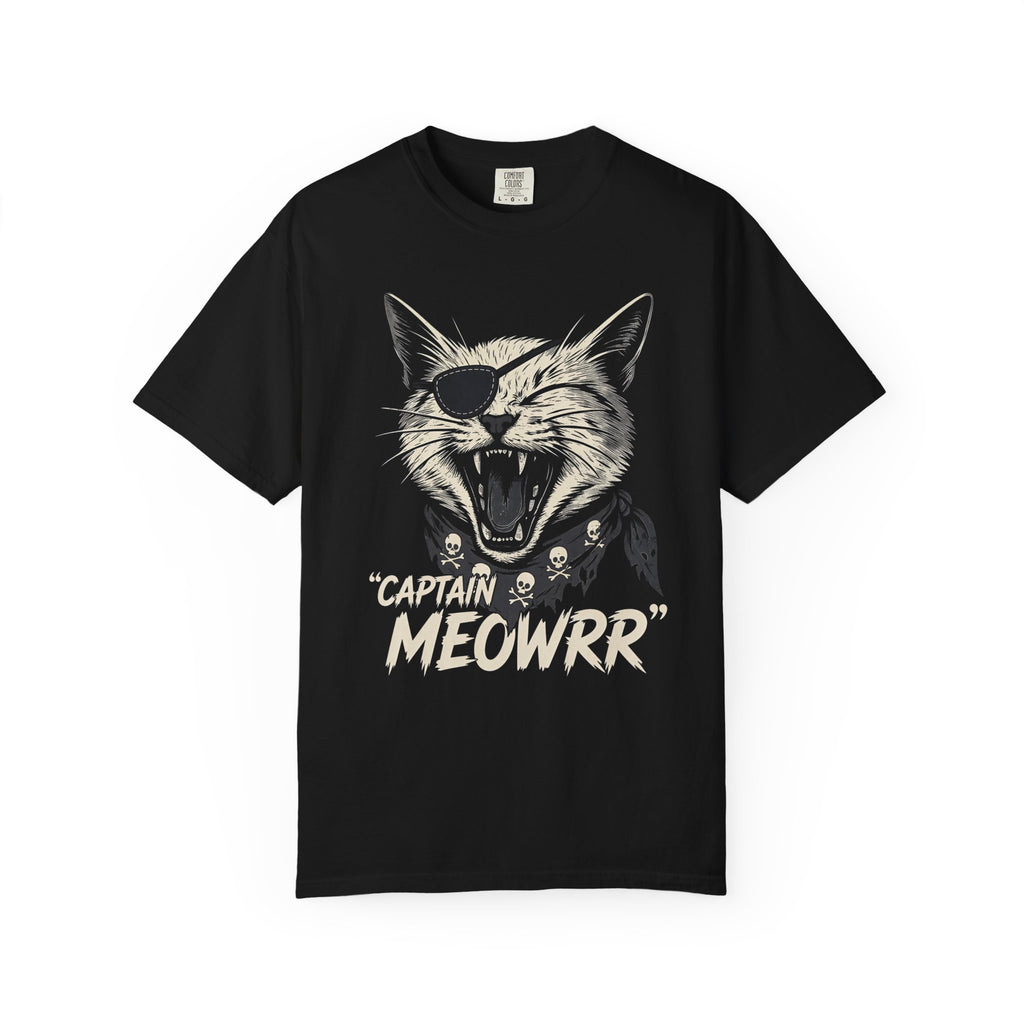 Captain Meowrr Pirate Cat T-Shirt