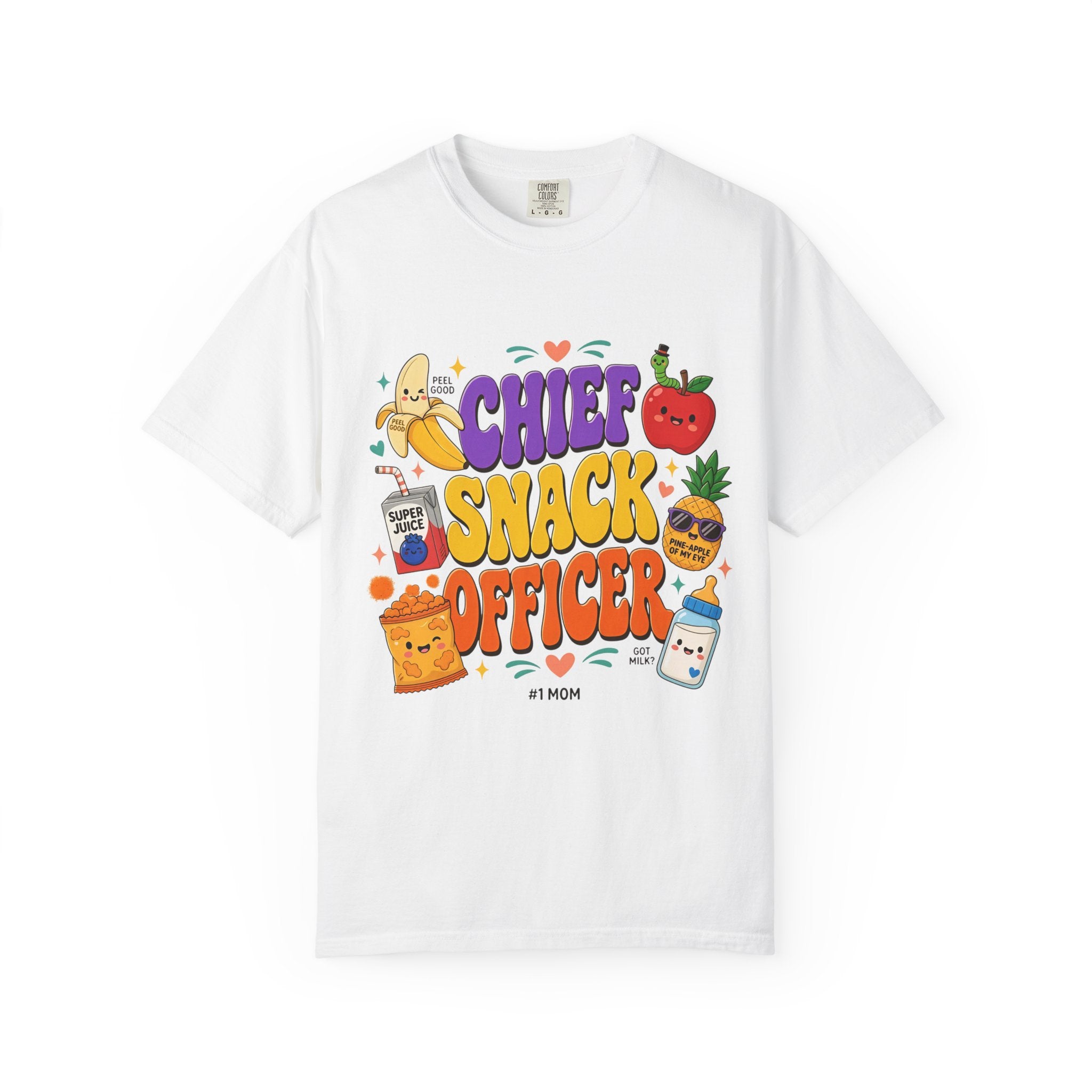 Chief Snack Officer T-Shirt — Cute Foodie Graphic Tee for Kids & Parents