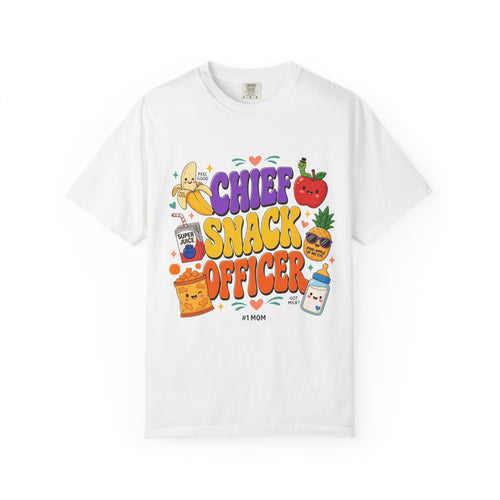 Chief Snack Officer T-Shirt — Cute Foodie Graphic Tee for Kids & Parents