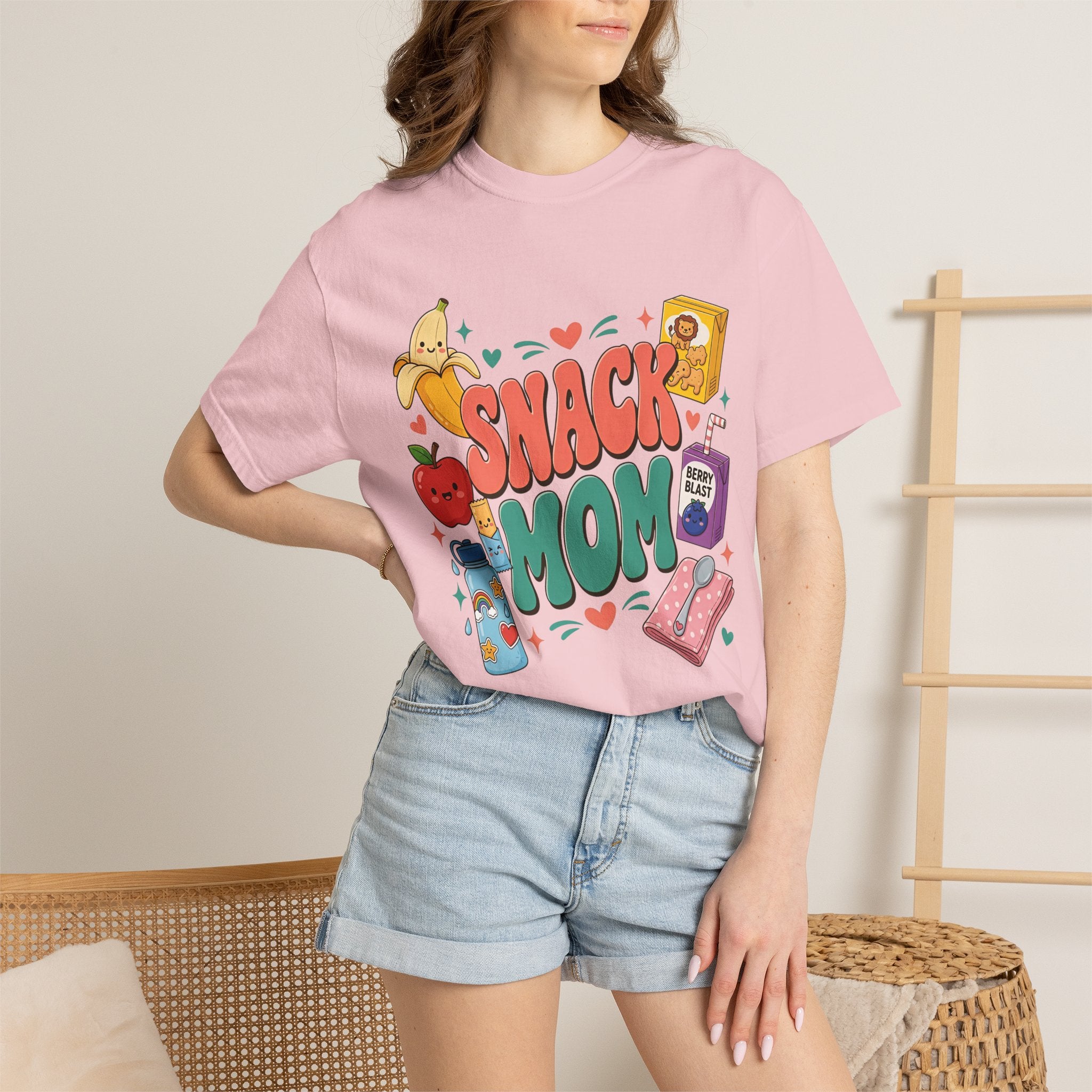 Snack Mom T-Shirt — Cute Kawaii Snacks Graphic Tee for Moms