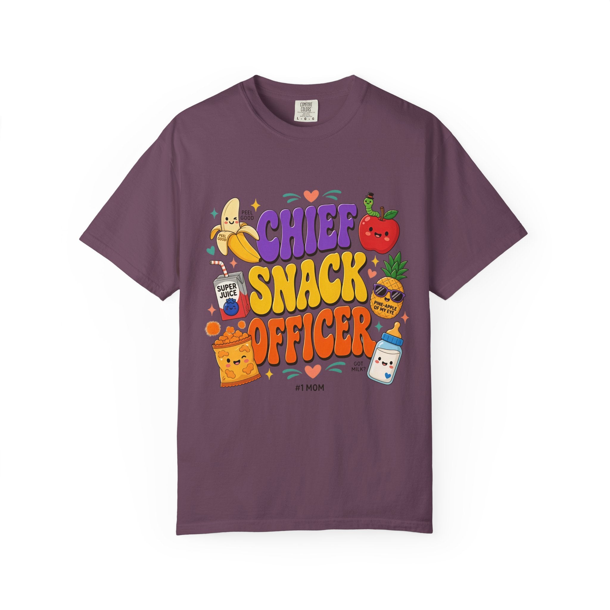 Chief Snack Officer T-Shirt — Cute Foodie Graphic Tee for Kids & Parents