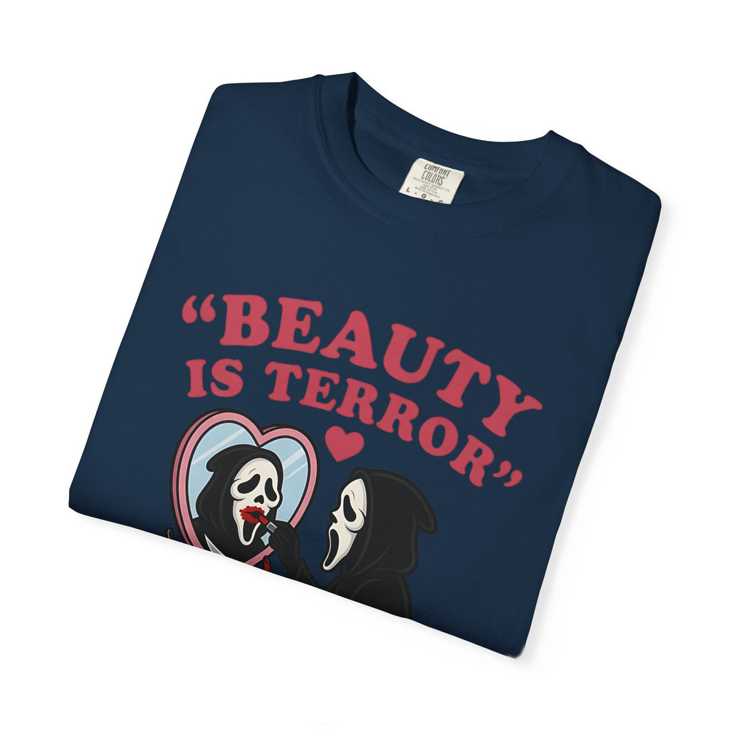 Beauty Is Terror T-Shirt — Grim Reaper Vanity Graphic Tee