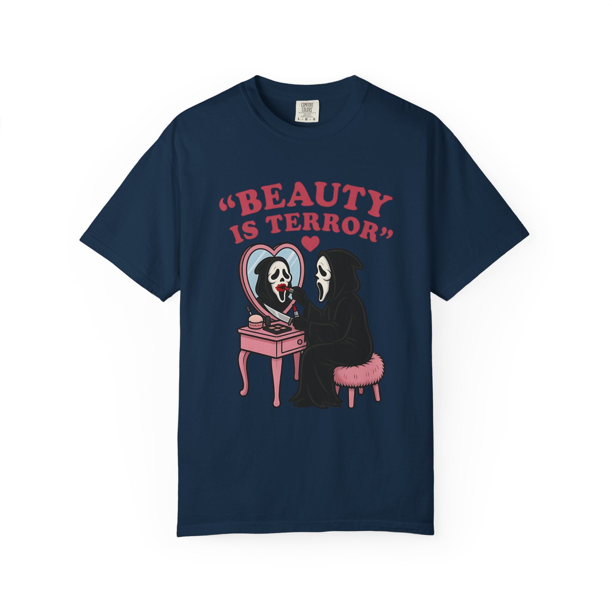 Beauty Is Terror T-Shirt — Grim Reaper Vanity Graphic Tee